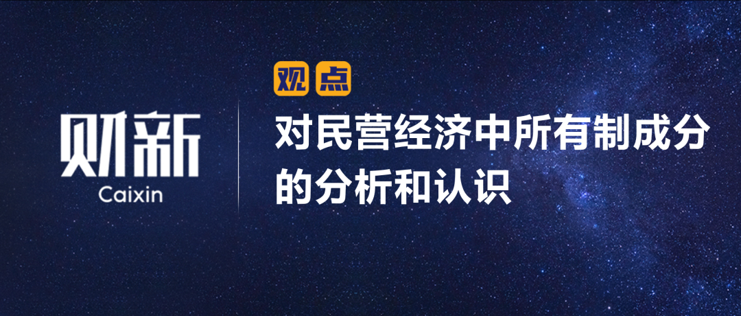 财新 | 陈利浩：对民营经济中所有制成分的分析和认识